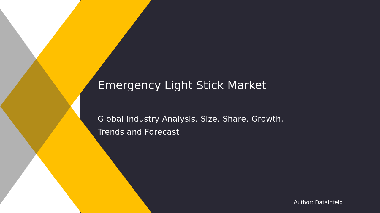 Emergency Light Stick Market Report | Global Forecast From 2025 To 2033